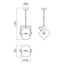 Smarter 01-2402 Pooh 16x126,5cm, 1xE27 függesztett lámpa