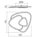 Smarter 01-2451 Stratos távirányítós, dimm, 3000/40000/6000K mennyezeti lámpa