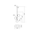 Smarter 01-2627 Niva 3xE14 függesztett lámpa