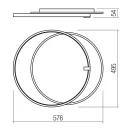 Smarter 01-2659 Arp 3645lm, 3000K mennyezeti lámpa