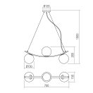 Smarter 01-2717 Volley 3xE14 függesztett lámpa
