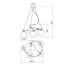 Smarter 01-2719 Volley 5xE14 függesztett lámpa