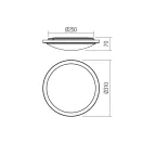 Smarter 01-2723 Fizz d31cm, 1100lm, 4000K, IP44 mennyezeti lámpa