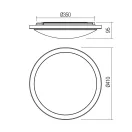 Smarter 01-2724 Fizz d41cm, 2400lm, 4000K, IP44 mennyezeti lámpa
