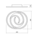 Smarter 01-2756 Intersia 2715lm, 3000-6000K, dimm, távirányítós mennyezeti lámpa