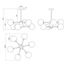 Smarter 01-2943 Mundi 6xE14 mennyezeti lámpa