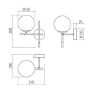 Smarter 01-2945 Essential 1xE14 bal oldali fali lámpa