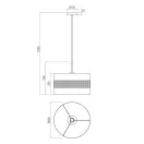 Smarter 01-2954 Flint 1xE27 40x100cm függesztett lámpa