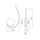 Smarter 01-2955 Nexus 1170lm, 3000K fali lámpa