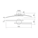 Smarter 01-2964 Yuno 1060lm, 4000K mennyezeti lámpa