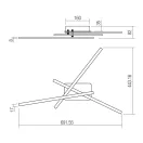 Smarter 01-2968 Yuno 1806lm, 4000K mennyezeti lámpa