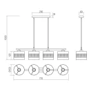 Smarter 01-2969 Flint 4xE27 15x77x100cm függesztett lámpa
