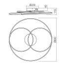 Smarter 01-2976 Centrix 4211lm, 4000K mennyezeti lámpa