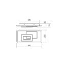 Smarter 01-3017 Stratos távirányítós, 3000-6000K, dimm. 20x40cm lámpa