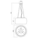 Smarter 01-3067 Croma d40cm, 3xE27 függesztett lámpa