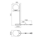 Smarter 01-3073 Boldy 1xE14 asztali lámpa