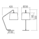 Smarter 01-3075 Kermit 23x55cm 1xE27 asztali lámpa