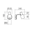 Smarter 01-3079 Aurum 1xE27 falikar