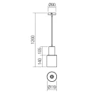 Smarter 01-3080 Aurum d11,9cm 1xE27 függesztett lámpa