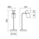 Smarter 01-3081 Aurum 1xE27 állítható fejű íróasztali lámpa