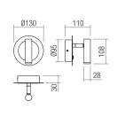 Smarter 01-3089 Closer 378lm, 3000K, kapcsolós, állítható fejű fali lámpa