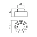 Smarter 01-3098 Punkt 374lm, 3000K mennyezeti lámpa