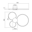 Smarter 01-3105 Atom 38x50,5cm, 3000K,1578lm mennyezeti lámpa
