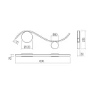 Smarter 01-3110 Wave 668lm, 3000K, 23,5x60cm fali lámpa