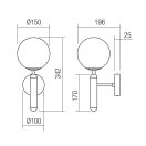 Smarter 01-3126 Haiku 1xE14 15x34,2cm fali lámpa