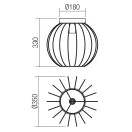 Smarter 01-3135 Trellis d35cm 1xE27 mennyezeti lámpa