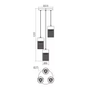 Smarter 01-3142 Stem 27,5x120cm 3XE27 függesztett lámpa