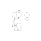 Smarter 01-3147 Bowling 1xE27 fali lámpa