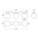 Smarter 01-3151 Bowling 3xE27 mennyezeti lámpa