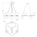 Smarter 01-3157 Bowling 6xE14 függesztett lámpa