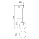 Smarter 01-3165 Global d20cm, 1xE27 függesztett lámpa