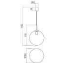 Smarter 01-3169 Global d30cm, 1xE27 függesztett lámpa