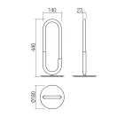 Smarter 01-3186 Latium 3000K, 770lm asztali lámpa