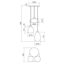 Smarter 01-3197 Luke 3x E27 függesztett lámpa