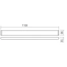 Smarter 01-3208 Pepas 110cm, 3303lm, 3000K fali lámpa