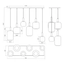 Smarter 01-3215 Brina 6x E27 függesztett lámpa