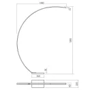 Smarter 01-3217 Carver márvány talpas, 3000K, 750lm, dimm. álló lámpa