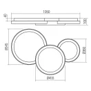 Smarter 01-3375 Combi 5898lm, dimm., 3000/4000/6000K mennyezeti lámpa