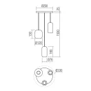 Smarter 01-3480 Boom 3xGU10 függesztett lámpa