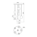 Smarter 01-3482 Boom 6xGU10 függesztett lámpa