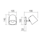 Smarter 01-3494 Oaker 1xE14 billenthető spot lámpa