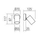 Smarter 01-3499 Modi 1xGU10 forgatható spot lámpa