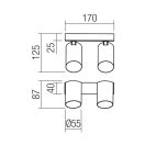 Smarter 01-3504 Modi 2xGU10 forgatható spot lámpa
