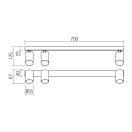 Smarter 01-3506 Modi 70cm hosszú, 3xGU10 spot lámpa