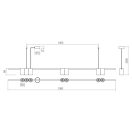 Smarter 01-3519 Modi 150cm hosszú, 7xGU10 függesztett spot lámpa