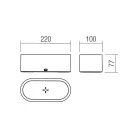 Smarter 01-3532 Lumera vezeték nélküli töltős, 3000K, RGB, dimm. asztali lámpa